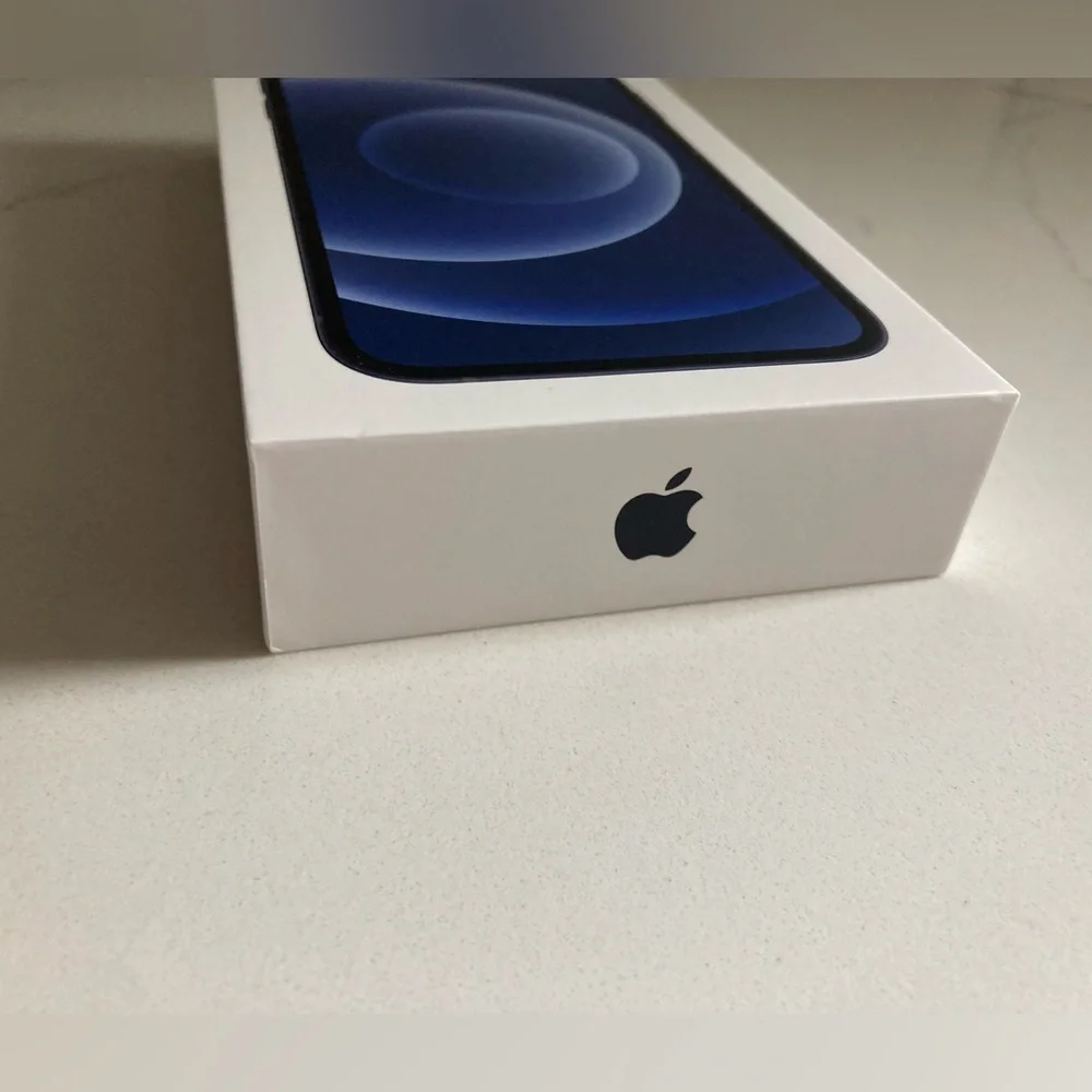 Apple iPhone 12 black 64GB product box and instructions